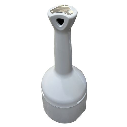 Posacenere a colonna in PEHD colore grigio,