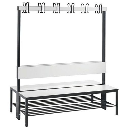 Panca Basic Plus bifront append+schien +grigl bianca L1500,