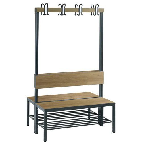 Panca Basic Plus bifront append+schien + grigl rovere L1000,