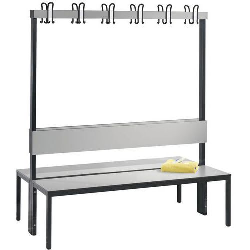 Panca Basic Plus bifrontale appendini, schien argento L 1500,