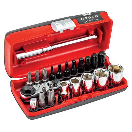 Cassetta con chiavi a bussola esagonali speciali 609 1/4 SKX,