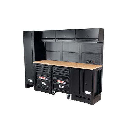 Postazione standard per officina con pianale in legno,