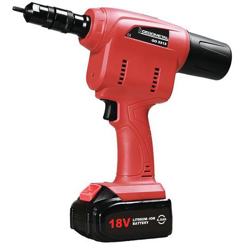 Utensile a batteria per rivetti GO3313-L1,