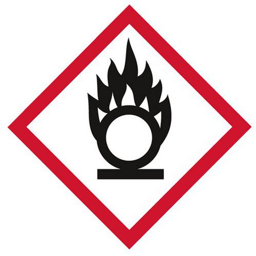 Marcatura tubi GHS03-Ossidante-40mm-Systemtext,