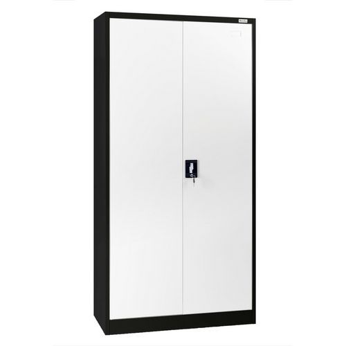Armadio con ante battenti Aris nero - Manutan Expert,