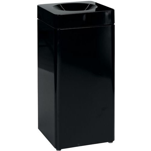 Cestino Modular SE - Quadrato - 51L - Nero laccato,