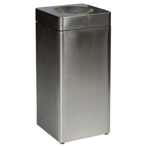 Cestino Modular SE - Quadrato - 51L - Inox satinato,
