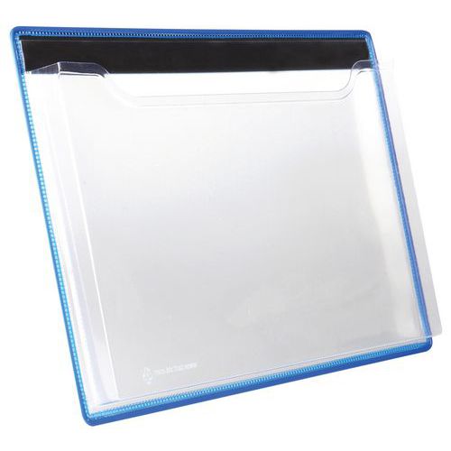 Distributore documenti A4 magnetico orizzontale-Blu-Tarifold,