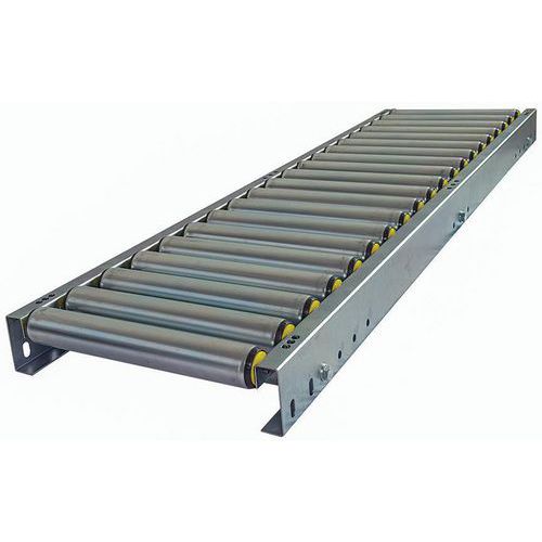 Trasportatore a rulli in PVC - Largh. 300 mm - Passo 150 mm - Lungh. 2000 mm,