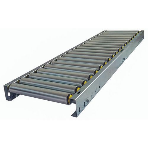 Trasportatore a rulli in PVC - Largh. 400 mm - Passo 150 mm - Lungh. 1500 mm,