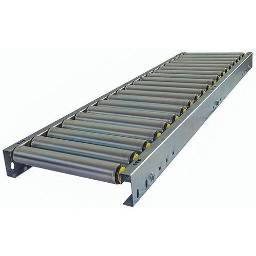 Trasportatore a rulli in PVC - Largh. 500 mm - Passo 200 mm - Lungh. 2000 mm,