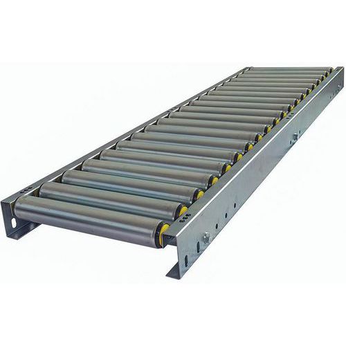 Trasportatore a rulli in PVC - Largh. 500 mm - Passo 150 mm - Lungh. 2000 mm,