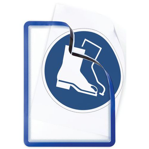 Cartellina pannello di affissione magnetica SOLO A3 Blu,