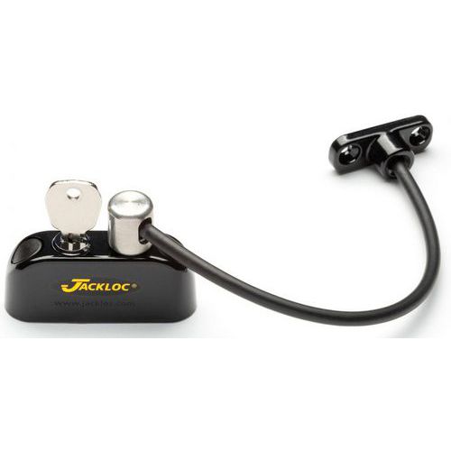 Blocca finestra con cavo e chiave - Nero - Pro5,