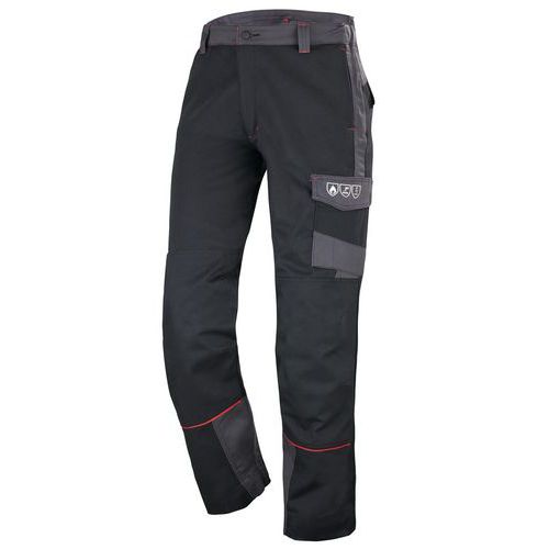 Pantalone Konekt classe 1 nero/grigio carbone 5,