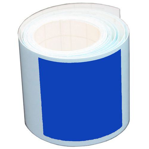 Segnaletica per porta vetrata 2,5m - 50mm - Quadrato blu,