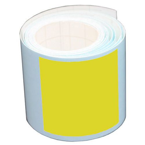 Segnaletica per porta vetrata 2,5m - 50mm - Quadrato giallo,