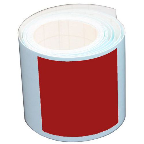 Segnaletica per porta vetrata 2,5m - 50mm - Quadrato rosso,