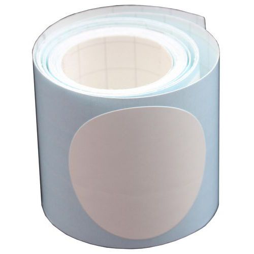 Segnaletica per porta vetrata 2,5m - 50mm - Cerchio bianco,