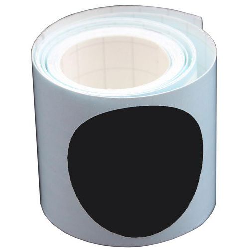 Segnaletica per porta vetrata 2,5m - 50mm - Cerchio nero,