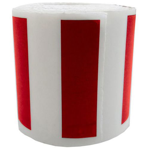 Segnaletica per porta vetrata 2,5m - 50mm - Linea rossa,