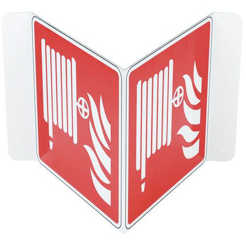 Cartello Idrante antincendio a muro-A V-All-120x120mm,