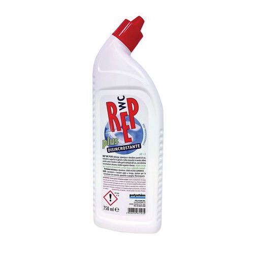 Gel disincrostante profumato igienizzante REP WC PLUS 750 ml,