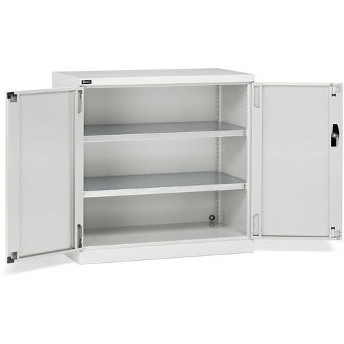 Armadio con ante a battente - 1023x555x1000 mm - Grigio chiaro,