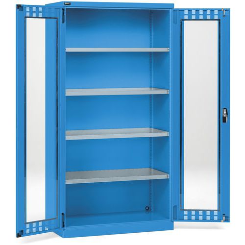 Armadio ad ante policarbonato - 1023x555x2000 - Blu,