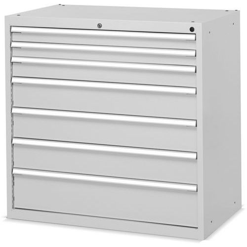 Cassettiera - 1023x600x1002 mm - Grigio chiaro - 7 cassetti,