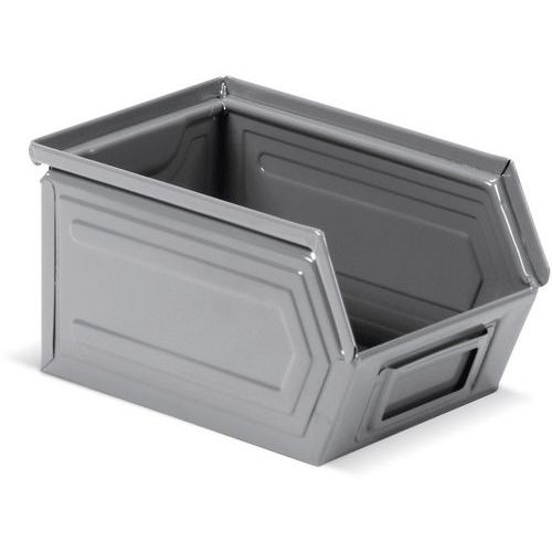 Contenitore in metallo - 105x235x125 mm - Grigio scuro,