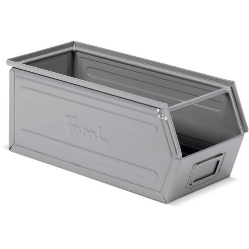 Contenitore in metallo - 210x550x200 mm - Grigio scuro,