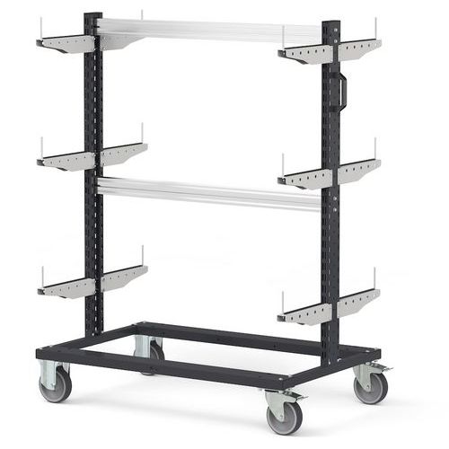 Carrello rastrelliera - 1067x668x1357 mm - Antracite,