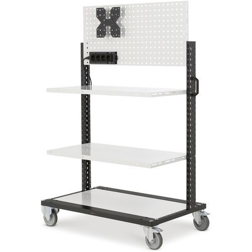 Carrello a ripiani modulari - 1067x668x1677 mm - Antracite,