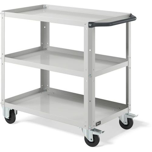 Carrello a scaffali - 908x515x819 mm - Grigio chiaro,