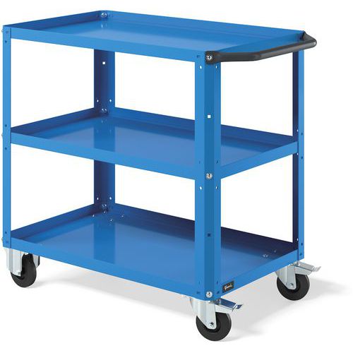 Carrello a scaffali - 908x515x819 mm - Blu,