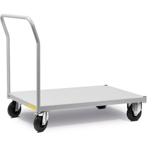 Carrello a pianale - 1135x700x915 mm - Grigio chiaro,