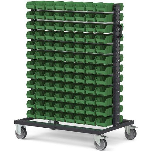 Carrello Picking box Air - 1067x668x1357 - Verde - 192 contenitori,