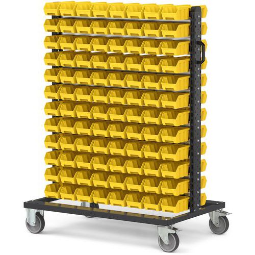 Carrello Picking box Air - 1067x668x1357 - Giallo - 192 contenitori,