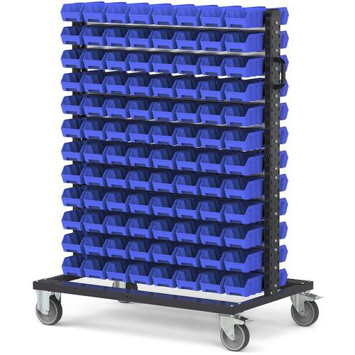 Carrello Picking box Air - 1067x668x1357 - Blu - 192 contenitori,