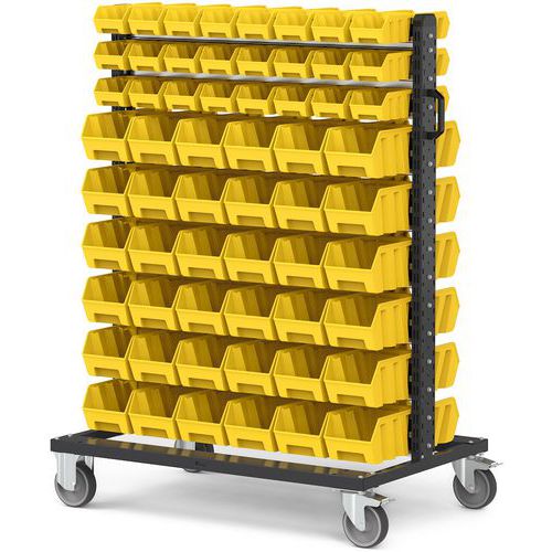 Carrello Picking box Air - 1067x668x1357 - Giallo - 120 contenitori,