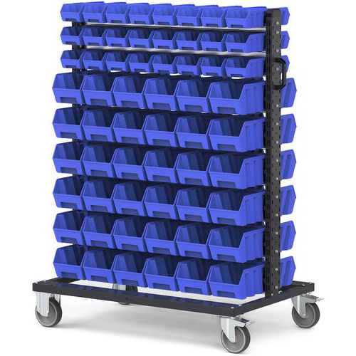 Carrello Picking box Air - 1067x668x1357 - Blu - 120 contenitori,