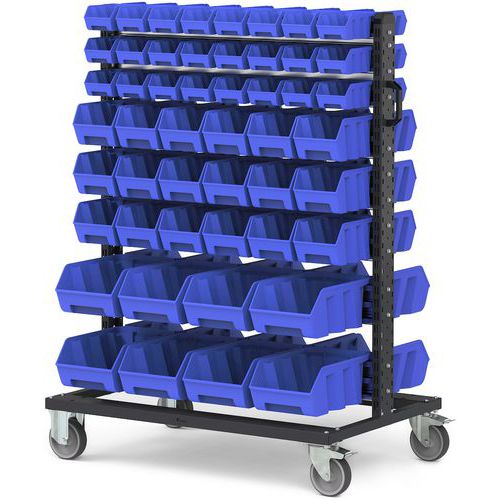 Carrello Picking box Air - 1067x668x1357 - Blu - 100 contenitori,