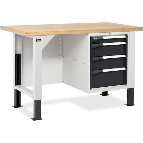Banco da lavoro con cassetti Work Master BR - Antracite,