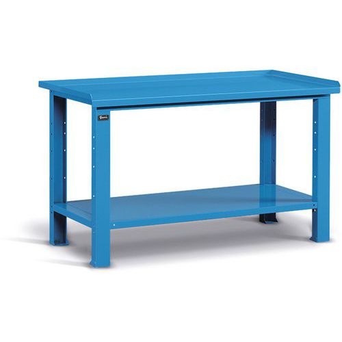 Banco da lavoro in acciaio - 1507x704x887 mm - Blu,