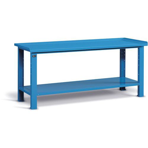 Banco da lavoro in acciaio - 2007x704x887 mm - Blu,
