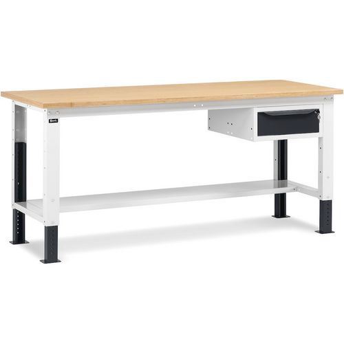 Banco da lavoro Work Up - 1107 h - 1 cassetto - Antracite,