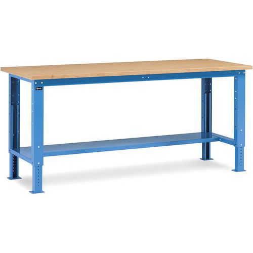 Banco da lavoro Work Up - 2000x750x732/1057 mm - Blu,