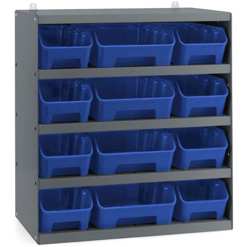 Rack 12 contenitori RK Box Air - 496x304x546 mm - Blu,