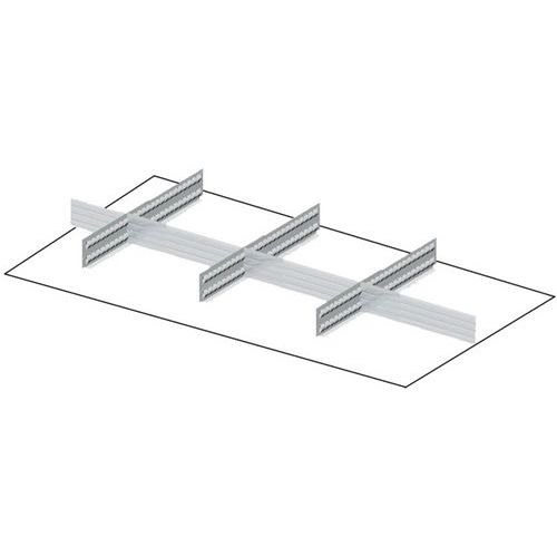 Divisorio per cassetti - 100 mm - 8,